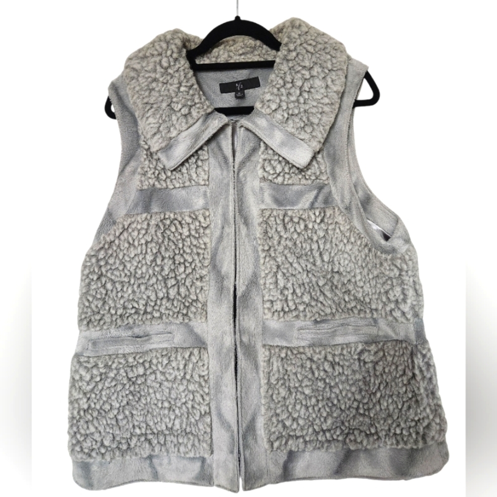 Womens RLZ Sherpa Gray Vest XL